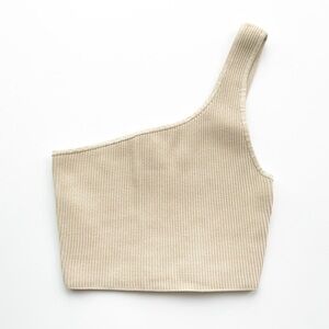 Babaton Sculpt Knit One-Shoulder Tank